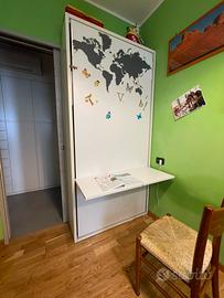 Letto a scomparsa Man con scrivania