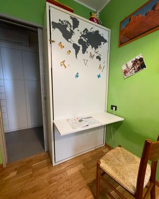 Letto a scomparsa Man con scrivania
