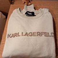 Felpa con scrittura in paillettess Karl Lagerfeld