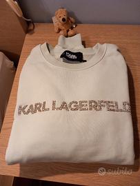 Felpa con scrittura in paillettess Karl Lagerfeld