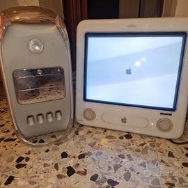 Apple computer + monitor  