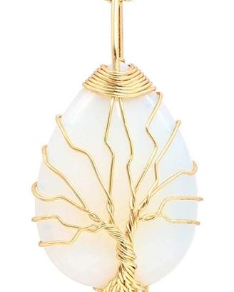 Collana argento 925 con vera pietra di luna