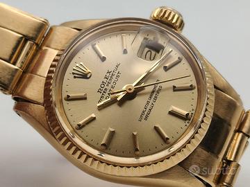 Rolex Oyster Perpetual Lady Date oro 18kt 26  6517