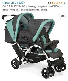CHIC 4 BABY (art.274 65) - Passeggino gemellare DU