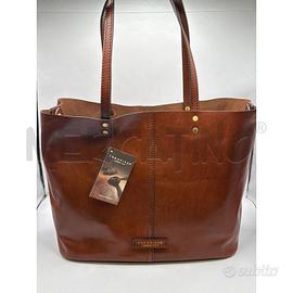 BORSA DONNA THE BRIDGE MARRONE PELLE