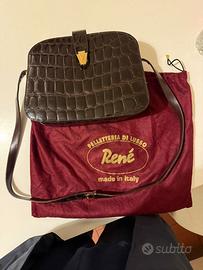 Borse di lusso René - coccodrillo marrone