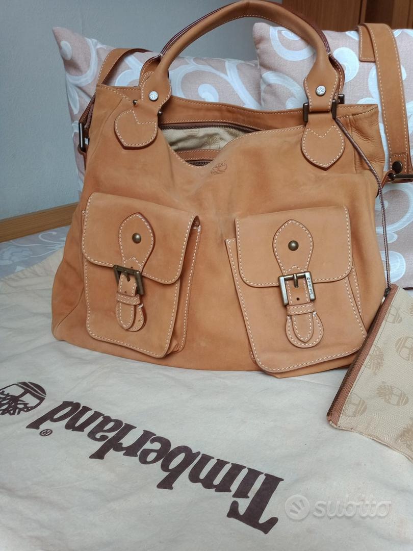borsa timberland tracolla pelle nabuk Abbigliamento e Accessori