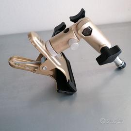 Neewer 2 Morsetti Metallici Per Riflettori - Supporto Per Cavalletto Con Attacco 5/8" - Foto 4