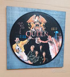 Quadro vinile omaggio ai Queen 