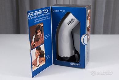 Asciugacapelli vintage Conair Pro Baby 1200 NOS