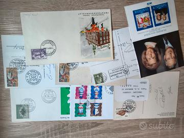 56 buste/cartoline/CP straniere