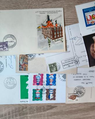 56 buste/cartoline/CP straniere
