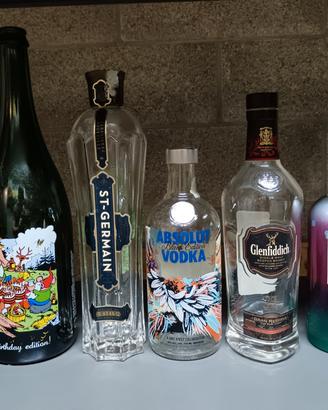 bottiglie vuote decorative o per lavoretti