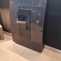 COMPACT GLASS MORETTI DESIGN STUFA A PELLET