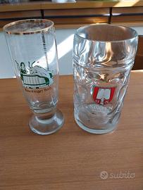 Boccale e bicchiere birra