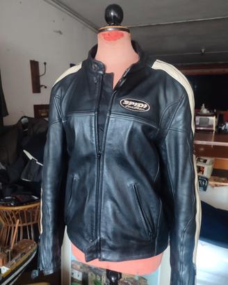 giacca in pelle da motociclista 