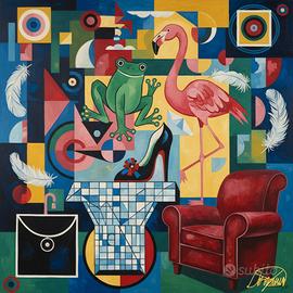 Quadro Moderno Astratto - 60x60