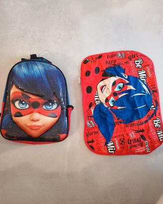 1 borsetta e 1 tovaglietta Miraculous 