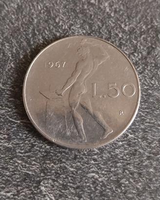 50 Lire 1967 Vulcano Italia