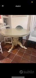 Tavolo tondo shabby chic