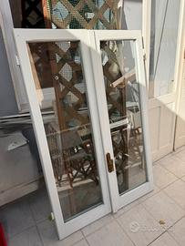 Infisso finestra legno doppio vetro 101x152 cm