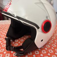 Casco jet acerbis brezza moto scooter bianco
