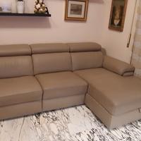 Divano in pelle relax e contenitore NUOVO
