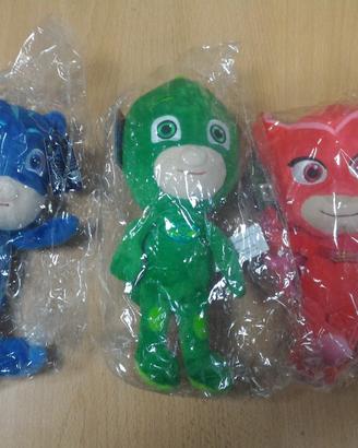 SUPER PIGIAMINI 3 Personaggi peluches NUOVI
