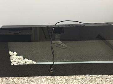 Camino elettrico LED multicolore + aria calda