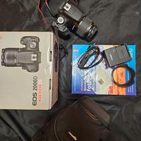 Canon EOS 2000D Kit Completo+Treppiede e Accessori