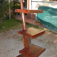 Aratro Espositore mensole legno teak
