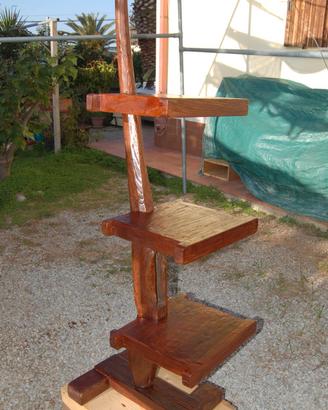 Aratro Espositore mensole legno teak