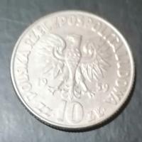 Moneta da 10 Zlote "Copernico" 1959 Polonia