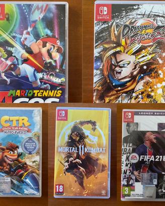 Nintendo Switch Lotto 5 Giochi Originali