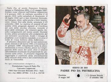 PREGHIERA DI PADRE PIO 1971