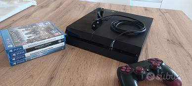 Ps4slim usata,500gb,joystick,4 giochi