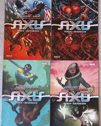 4 FUMETTI AXIS AVENGERS X-MAN COVER INVERSIONE 