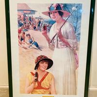 Poster COCA-COLA "BEACH GIRLS 1918"