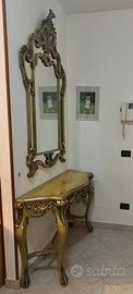 Elegante Consolle con specchiera in stile venezian