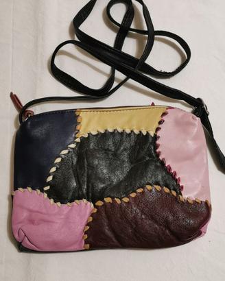 POCHETTE in pelle con tracollina