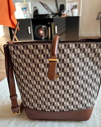 Borsa a tracolla Mango "Ivan" logo marrone - nuova