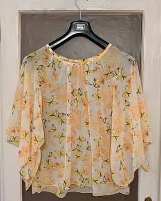 Camicetta anni ‘90 floreale e farfalle