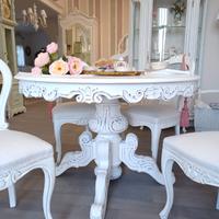 tavolo e sedie shabby chic 