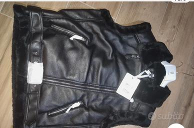 smanicato ecopelle con interno pelliccia sintetica