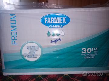 6 Pacchi Pannoloni Farmex Premium Classic Super M