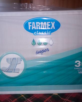 6 Pacchi Pannoloni Farmex Premium Classic Super M