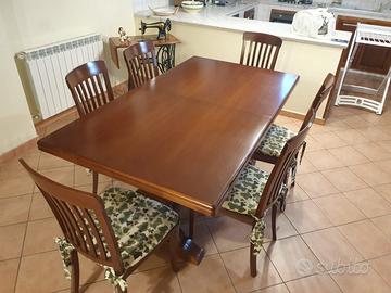 Tavolo 180x100 allungabile + 6 sedie coordinate
