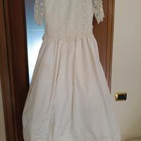 Abito da comunione bambina anni 8/9 anni lungo 120