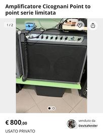 Amplificatore  Cicognani  30 Watt Valvolare