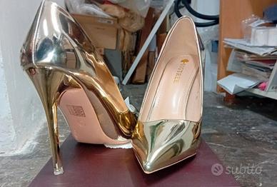 Décolleté color oro numero 40